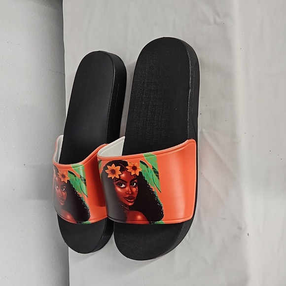 Flip Flops for Men, of a Women Print. B2 - Picture 2 of 12